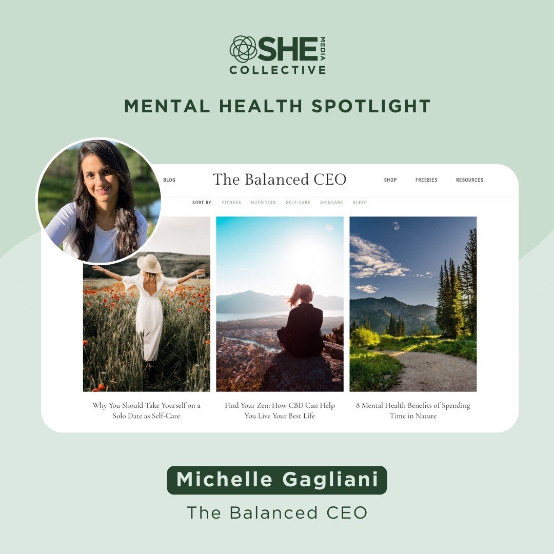 Discover these amazing publishers from our SHE Media Collective who will inspire you keep your mental health and wellness in check.✨ 

⭐ Michelle Gagliani of @the_balancedceo provides tools to make healthy lifestyle changes, wellness routines and ins