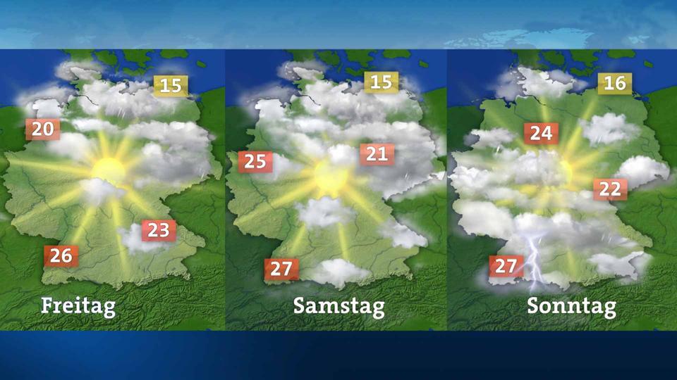 Deutschland 3 Tage-Wetter