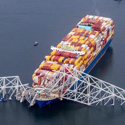 Die Francis Scott Key Bridge ist nach dem Zusammenstoß mit einem Containerschiff in Baltimore teilweise eingestürzt.