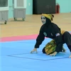 A Malaysian athlete in a performance event of Pencak Silat at the 13th ASEAN Schools Games in Da Nang on June 3. (Photo: VNA)