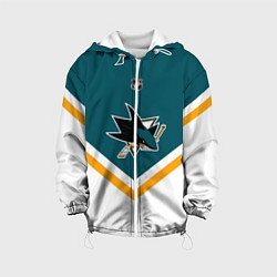 Куртка с капюшоном детская NHL: San Jose Sharks, цвет: 3D-белый