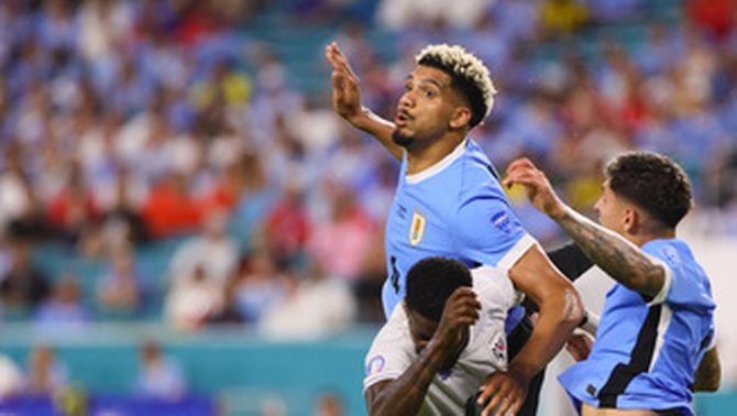 Ronald Araujo, durant el partit contra Panamà (Reuters)