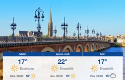 Prévisions météo du mardi 28 mai 2024 à Bordeaux
