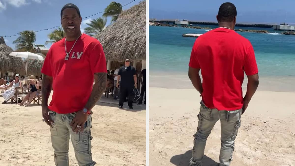 The Brooklyn native shared a clip of himself enjoying a scenic beach view at Curaçao over the weekend.