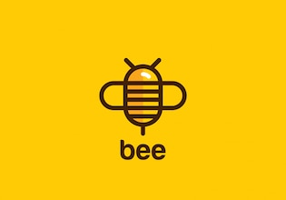 логотип пчела