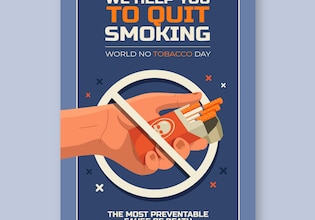 плакат против курения