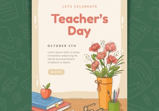 плакат на день учителя