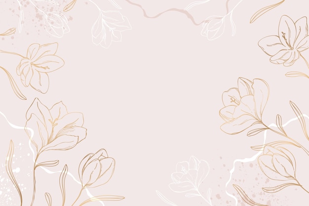 Free vector hand drawn floral wallpaper