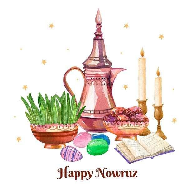 Happy nowruz illustration