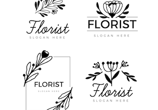 логотип цветочного магазина