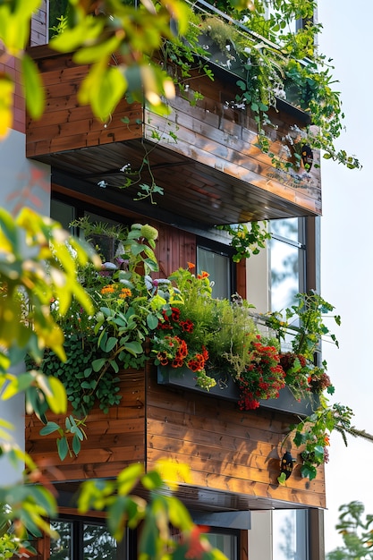 Фотореалистичный устойчивый сад с домашними растениями