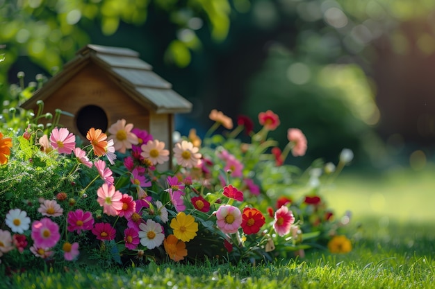 Бесплатное фото photorealistic sustainable garden with home grown plants