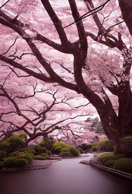 Photo beautiful sakura blossom
