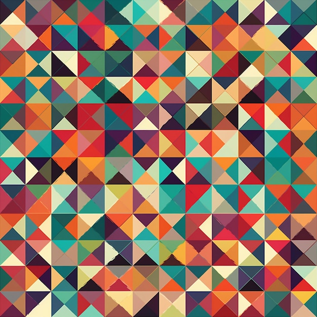 Photo a colorful pattern with a geometric pattern that is made by me.