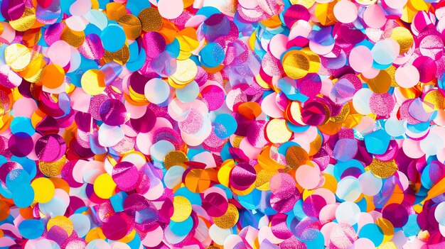 Photo multicolored confetti
