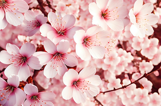 Photo spring cherry blossom branches generative aix9