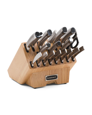 19pc Stainless Steel Normandy Cutlery Block Set