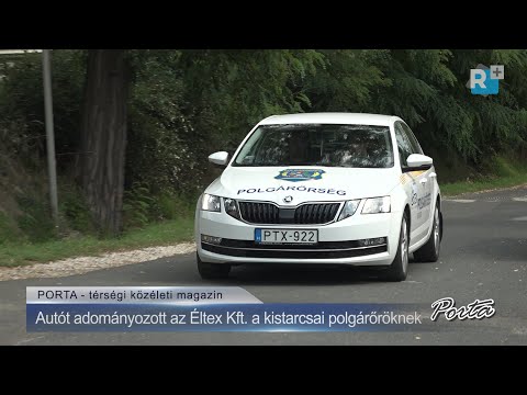 Autót adományozott a kistarcsai polgárőröknek az ÉLTEX Kft.