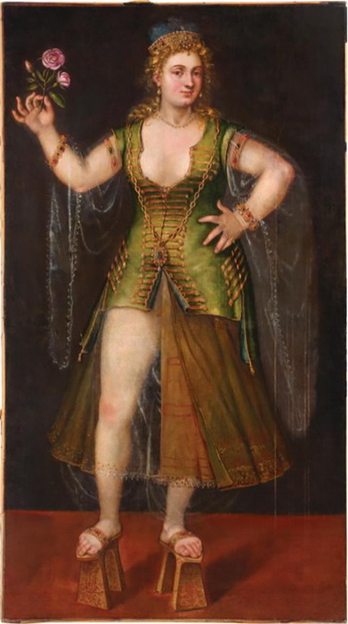Ritratto di una cortigiana veneziana. , . 170 x 95.5 cm, sold by Finarte, Venezia, 2005 (391x700, 73Kb)
