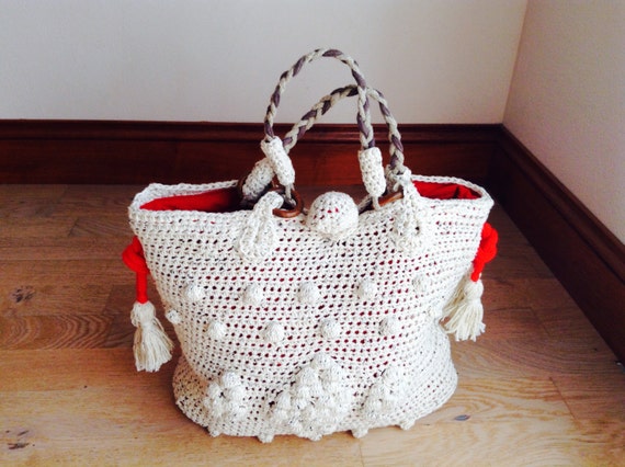 Crochet Bag Pattern - Tote Bag with Bobbles