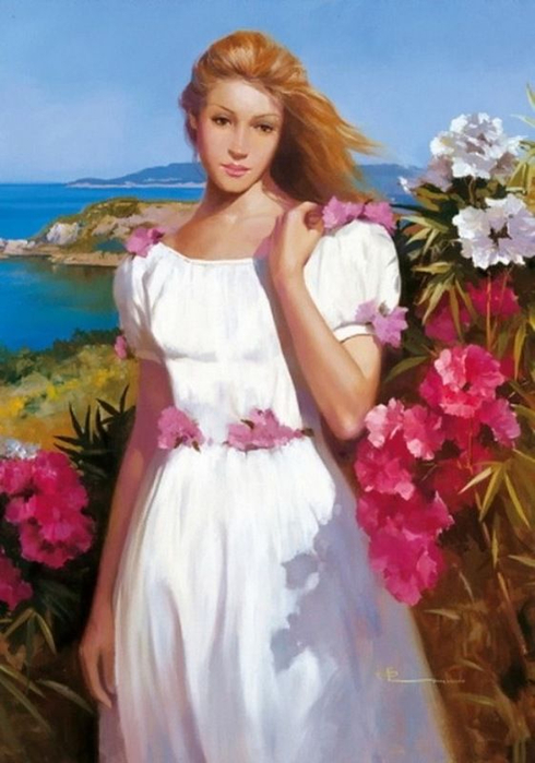 d94c6b0e1e41171629714db3260d9f65--flower-paintings-beautiful-women (490x700, 300Kb)