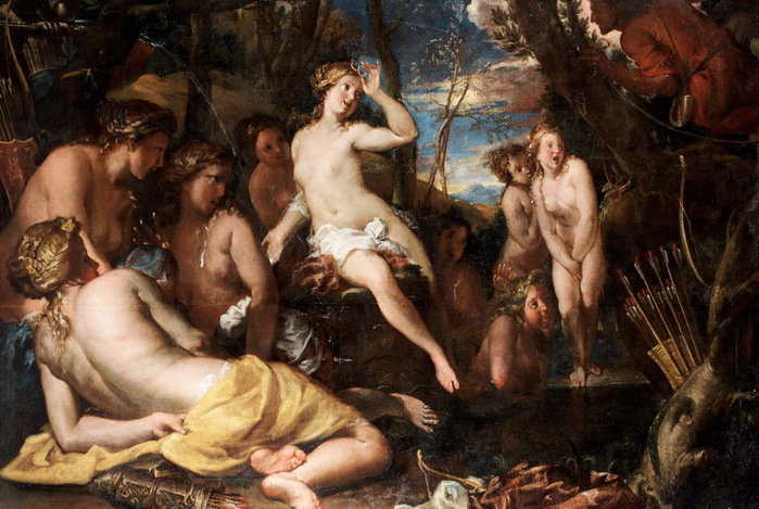 1698 Diana and Actaeon. , . 158.9 x 232cm.  2017. . Sold for £21,250  (700x469, 141Kb)