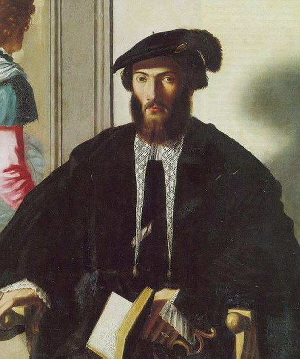 1530-1540 Ritratto di gentiluomo detto Giovan Battista Castaldi (.  ).   , . 98  83 cm (585x700, 128Kb)