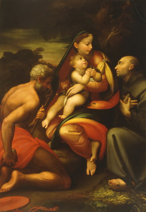 Madonna col Bambino, san Gerolamo e il beato Bernardino da Feltre, ,  185 x 127 Complesso monumentale della Pilot (481x700, 97Kb)