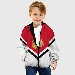 Куртка с капюшоном детская NHL: Chicago Blackhawks, цвет: 3D-черный — фото 2