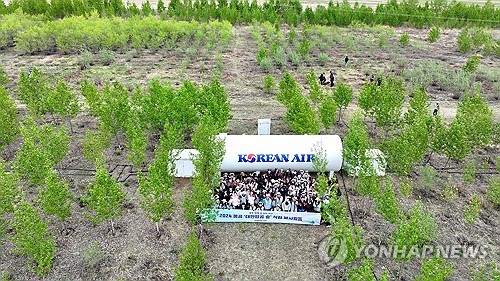 Korean Air's 20-year-long afforestation effort in Mongolian desert