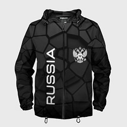 Ветровка с капюшоном мужская Черная броня Россия, цвет: 3D-черный