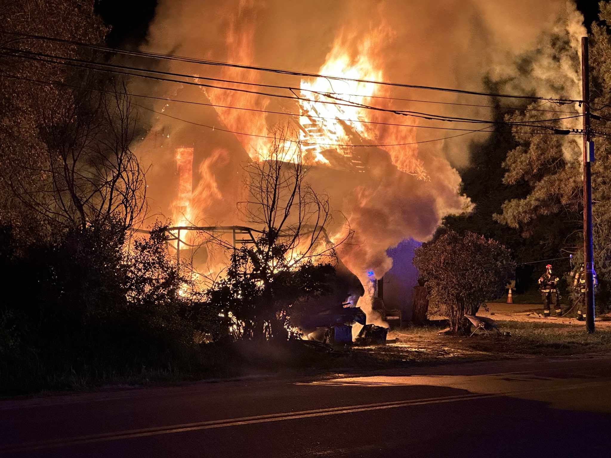 A house and RV were found to be on fire after an explosion early on Saturday, June 8, 2024.