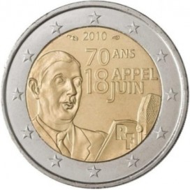 2 Euro FRANCE 2010 General De Gaulle
