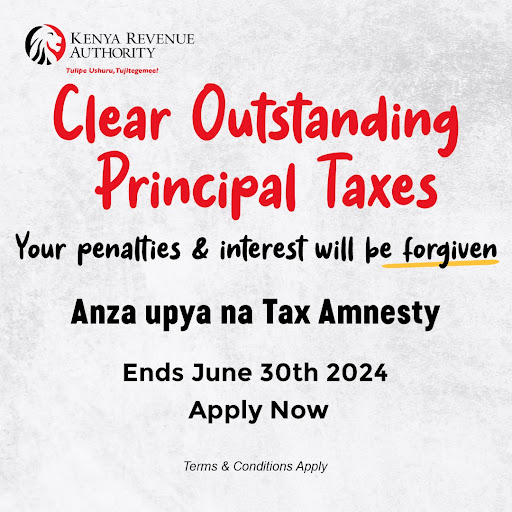 The KRA tax amnesty programme is a limited time offer and the expiration date is nearing.