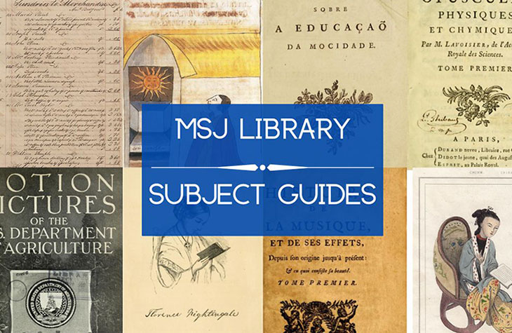 Subject Guides from the MSJ Library