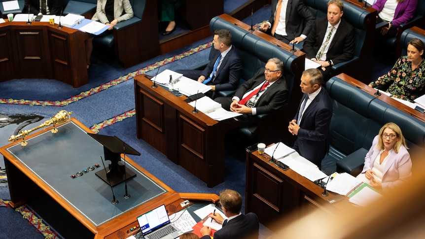 WA Parliament question time wide