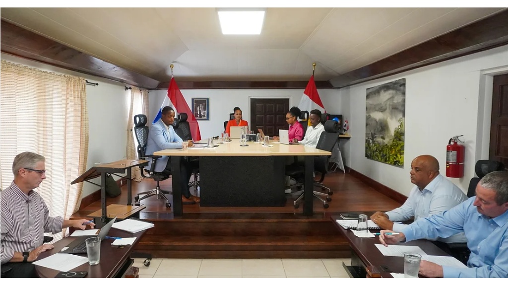 Members of Saba's Island Council debate the Tobacco Ordinance. 