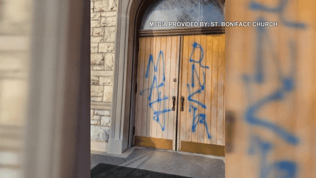 Two Cincinnati churches hit by vandalism, break-ins over last week (Saint Boniface Roman Catholic Church)