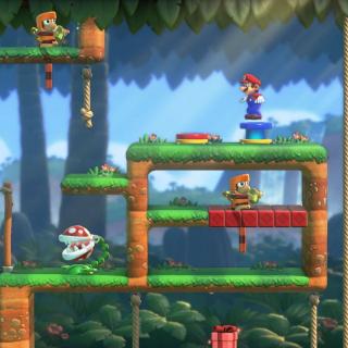 Mario vs. Donkey, c’est plus d’une centaine de niveaux où se succèdent des casse-tête et des énigmes.