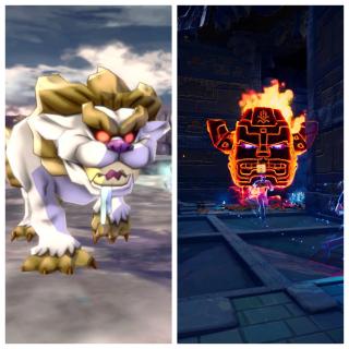 Dragon Quest s’inspire des Pokémon, à gauche, tandis que Phantom Abyss vous transforme en Indiana Jones.