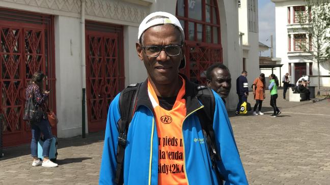 Sidy Diallo est arrivé en gare de Lens ce samedi midi.