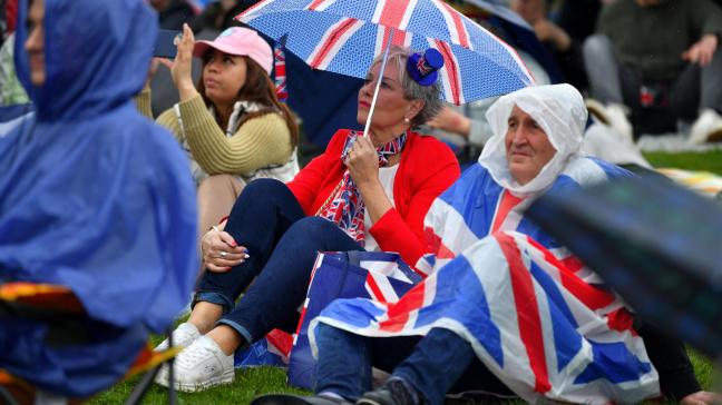Des milliers de personne se sont rendues à Hyde Park pour assister au couronnement du roi Charles III samedi. PHOTO FLORENT MOREAU LA VOIX DU NORD