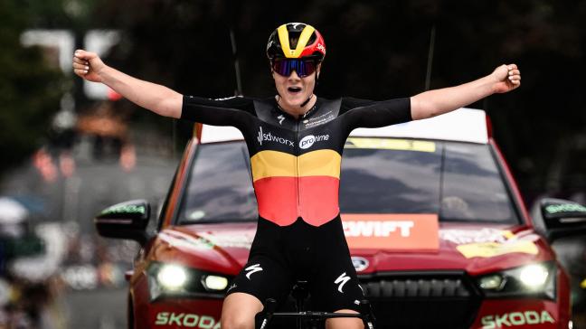 Lotte Kopecky a dominé la première étape du Tour de France femmes. PHOTO AFP