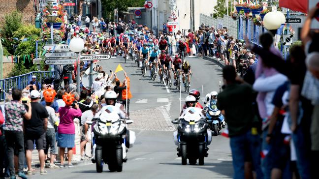 Une étape du Tour de France était déjà passée par Fourmies en 2019. Photo SAMI BELLOUMI LA VOIX DU NORD.