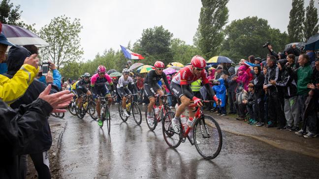 Le Tour de France était déjà passé par Notre-Dame-de-Lorette en 2015, à l’occasion d’une étape dédiée à la mémoire de la Grande Guerre. Photo archives SEVERINE COURBE