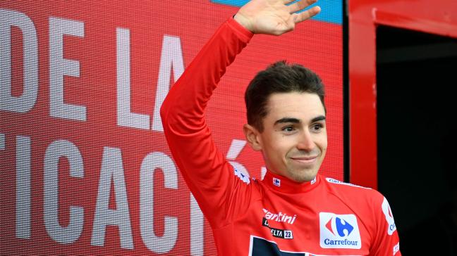 Plus jeune leader sur la Vuelta et 24e au général en 2023, Lenny Martinez a pour objectif de faire un top 10 en 2024. Photo AFP