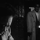 Toshirô Mifune, Kamatari Fujiwara, Takeshi Katô, and Takashi Shimura in The Bad Sleep Well (1960)
