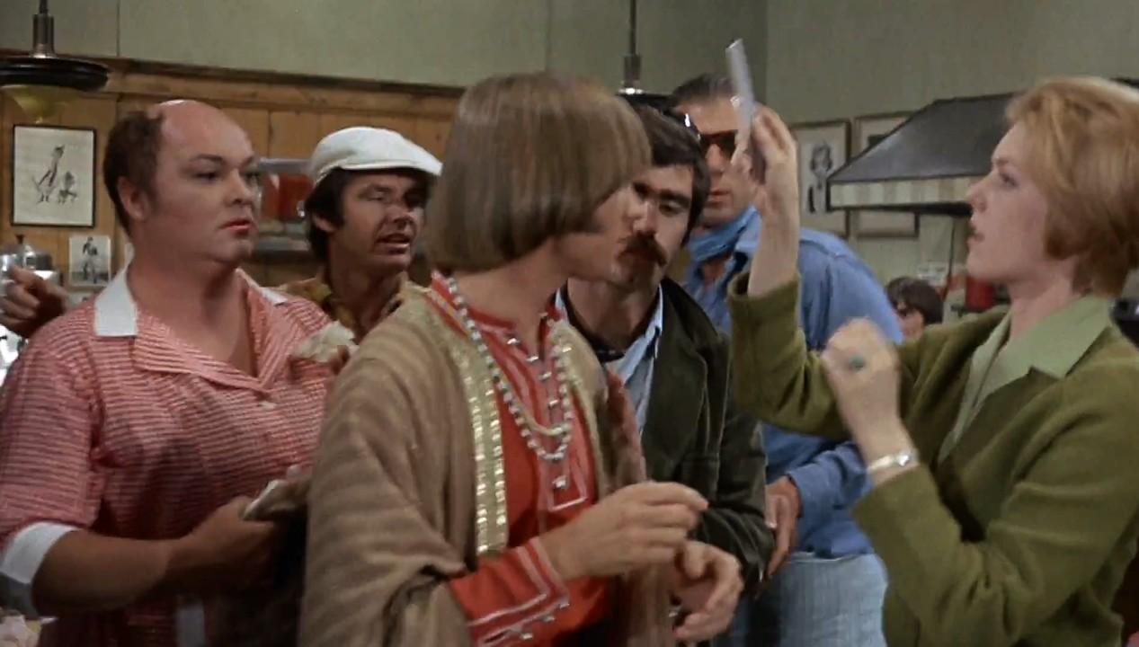 Jack Nicholson, T.C. Jones, Bob Rafelson, and Peter Tork in Head (1968)