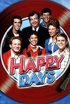 Ron Howard, Henry Winkler, Marion Ross, Tom Bosley, Erin Moran, Don Most, and Anson Williams in Happy Days (1974)
