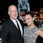 Bryan Lourd and Billie Lourd at an event for Star Wars: Episode VIII - The Last Jedi (2017)
